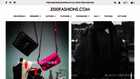What Zoofashions.com website looked like in 2022 (1 year ago)