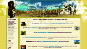 What Zeldaspalace.com website looked like in 2022 (1 year ago)