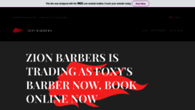 What Zionbarbers.com website looked like in 2022 (1 year ago)