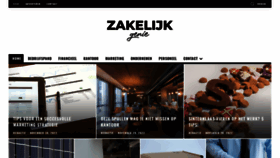 What Zakelijkgenie.nl website looked like in 2022 (1 year ago)