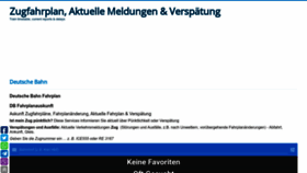 What Zugfahrplande.com website looked like in 2022 (1 year ago)
