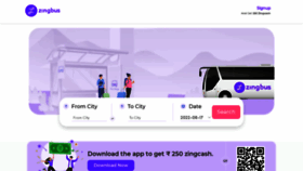 What Zingbus.com website looked like in 2022 (3 years ago)