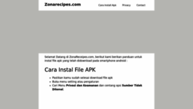 What Zonarecipes.com website looked like in 2022 (1 year ago)