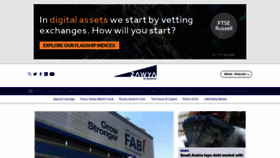 What Zawya.com website looked like in 2023 (1 year ago)
