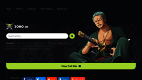 What Zoro.to website looked like in 2023 (1 year ago)