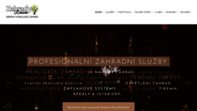 What Zahrady-rihacek.cz website looked like in 2023 (1 year ago)