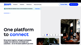 What Zoom.us website looked like in 2023 (3 years ago)