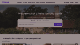 What Zoopla.co.uk website looked like in 2023 (1 year ago)