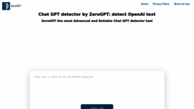 What Zerogpt.com website looked like in 2023 (2 years ago)