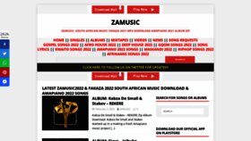 What Zamusic.org website looked like in 2023 (1 year ago)