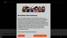 What Zdf.de website looked like in 2023 (1 year ago)