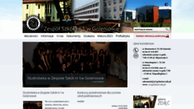 What Zs1goleniow.edu.pl website looked like in 2023 (1 year ago)