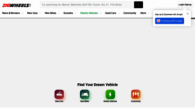 What Zigwheels.com website looked like in 2023 (1 year ago)