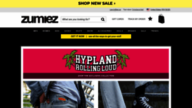 What Zumiez.com website looked like in 2023 (1 year ago)