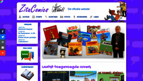 What Zitacomics.be website looked like in 2023 (1 year ago)