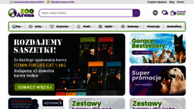 What Zooarena.pl website looked like in 2023 (1 year ago)