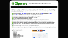What Zipware.org website looked like in 2023 (1 year ago)