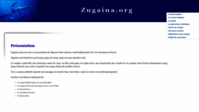 What Zugaina.org website looked like in 2023 (1 year ago)