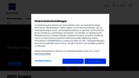 What Zeiss.de website looked like in 2023 (2 years ago)
