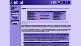 What Zibb.nl website looked like in 2023 (1 year ago)
