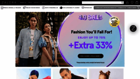 What Zalora.co.id website looked like in 2023 (1 year ago)