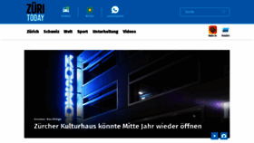 What Zueritoday.ch website looked like in 2023 (1 year ago)