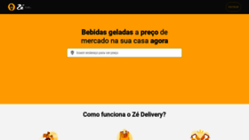 What Ze.delivery website looked like in 2023 (3 years ago)
