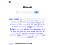 What Zitate.net website looked like in 2023 (1 year ago)