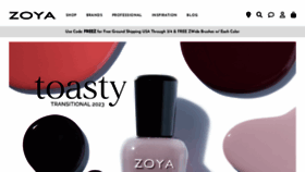 What Zoya.com website looked like in 2023 (1 year ago)