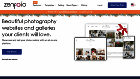 What Zenfolio.com website looked like in 2023 (1 year ago)