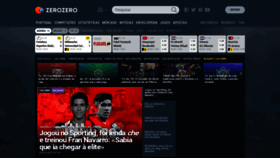 What Zerozero.pt website looked like in 2023 (3 years ago)
