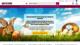 What Zentrada.com website looked like in 2023 (1 year ago)