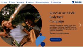What Zurich.com.my website looked like in 2023 (1 year ago)