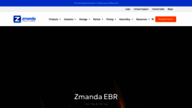 What Zmanda.com website looked like in 2023 (1 year ago)