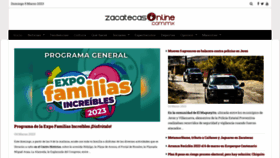 What Zacatecasonline.com.mx website looked like in 2023 (1 year ago)