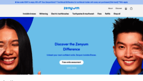 What Zenyum.com website looked like in 2023 (1 year ago)