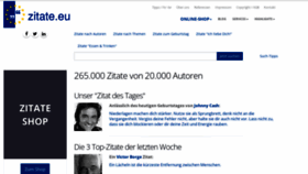 What Zitate.eu website looked like in 2023 (1 year ago)