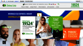 What Zielonalinia.gov.pl website looked like in 2023 (1 year ago)