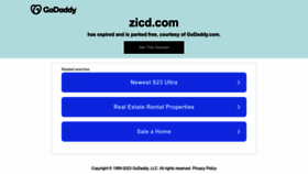 What Zicd.com website looked like in 2023 (1 year ago)