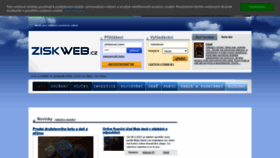What Ziskweb.cz website looked like in 2023 (1 year ago)