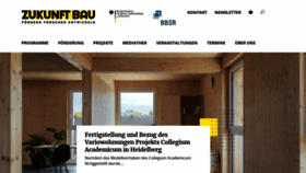 What Zukunftbau.de website looked like in 2023 (1 year ago)