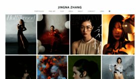 What Zhangjingna.com website looked like in 2023 (1 year ago)