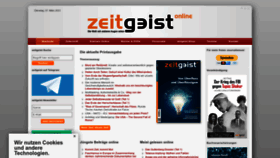 What Zeitgeist-online.de website looked like in 2023 (1 year ago)