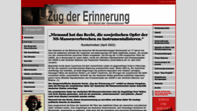 What Zug-der-erinnerung.eu website looked like in 2023 (1 year ago)