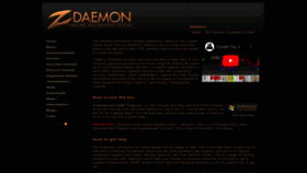 What Zdaemon.org website looked like in 2023 (1 year ago)