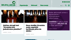 What Zelena-akcija.hr website looked like in 2023 (1 year ago)