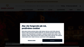 What Zamekloucen.cz website looked like in 2023 (1 year ago)