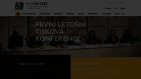 What Zlinfest.cz website looked like in 2023 (1 year ago)