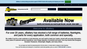 What Zbattery.com website looked like in 2023 (1 year ago)