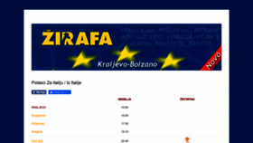 What Zirafaprevoz.com website looked like in 2023 (1 year ago)